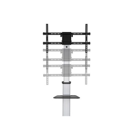 Equip TV állvány - 650630 (37"-86" álló, gurulós, forgatható 90°, dönthető, Max.:50kg, fekete)