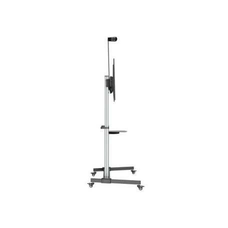 Equip TV állvány - 650631 (60"-100" álló, dönthető, állítható magasság, gurulós, Max.:100kg, fekete/ezüst)