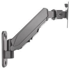   Manhattan gázrugós állvány - Fali, dönthető, forgatható, Fekete (max.VESA:100x100)(17"-32"-ig)