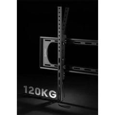   Manhattan TV állvány - Fali dönthető TV állvány Fekete (max.VESA:900x600)(60"-120"-ig) 120kg teherbírás
