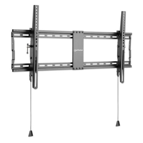 Manhattan TV állvány - Fali dönthető ultravékony TV állvány Fekete (max.VESA:800x400)(43"-100"-ig) 70kg teherbírás