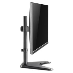   Manhattan asztali állvány -  1db monitor részére (min.VESA:75x75, 17"-27"-ig, 360° fordítás, kábel rendező,7kg, fekete)