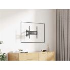 Manhattan TV állvány - Fali, dönthető, forgatható, szintezhető, TV állvány Fekete (max.VESA:400x400)(32"-55"-ig)