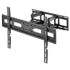   Manhattan TV állvány - Fali, dönthető, forgatható, szintezhető, TV állvány Fekete (max.VESA:600x400)(37"-80"-ig)
