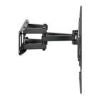 Manhattan TV állvány - Fali, dönthető, forgatható, szintezhető, TV állvány Fekete (max.VESA:600x400)(37"-80"-ig)