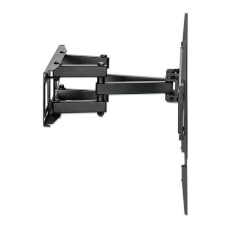 Manhattan TV állvány - Fali, dönthető, forgatható, szintezhető, TV állvány Fekete (max.VESA:600x400)(37"-80"-ig)