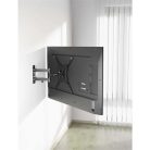 Manhattan TV állvány - Fali, dönthető, forgatható, TV állvány Fekete (max.VESA:400x400)(23"-55"-ig)