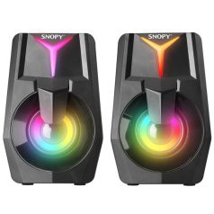   Snopy Hangszóró 2.0 - SN-X22 STYLE  (6W RMS; hangerőszabályzó; 3,5mm jack; USB)