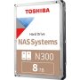   Toshiba Belső HDD 3.5" - N300 High-Reliability 8TB (Retail; NAS, RAID-, Multimédiás kiszolgálótárhely; 256MB / 7200RPM)