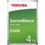   Toshiba Belső HDD 3.5" - S300 Surveillance 4TB (Bulk; Biztonságtechnikai rögzítőkbe; 128MB / 5400RPM)