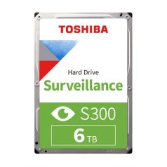   Toshiba Belső HDD 3.5" - S300 Surveillance Hard Drive 6TB (5400rpm, 128 MB puffer, Biztonságtechnikai rögzítőkbe) bulk