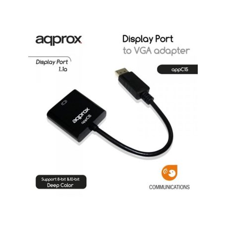 APPROX Átalakító - DisplayPort to VGA Adapter