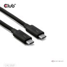 Club 3D Kábel - CAC-2501 (Thunderbolt 5 USB-C to USB-C, 240W, 80/120 Gbps, EPR, 8K240Hz, M/M, 1m)