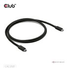 Club 3D Kábel - CAC-2501 (Thunderbolt 5 USB-C to USB-C, 240W, 80/120 Gbps, EPR, 8K240Hz, M/M, 1m)
