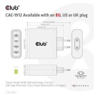 Club 3D Hálózati Adapter - CAC-1912EU (100W GaN, 2x USB-A, 2x USB-C, PD3.0, 4 csatlakozó)