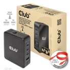 Club 3D Hálózati Adapter - CAC-1917 (140W GaN, 3x USB-C, 1x USB-A, PD3.1, 4 csatlakozó)