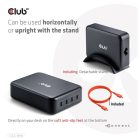 Club 3D Hálózati Adapter - CAC-1918 (240W GaN, 4x USB-C, PD3.1, 4 csatlakozó)