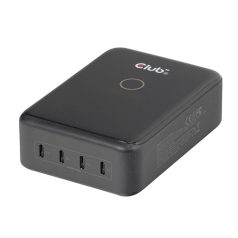   Club 3D Hálózati Adapter - CAC-1933 (240W GaN, 4x USB-C, PD3.1, PPS + LED kijelző)