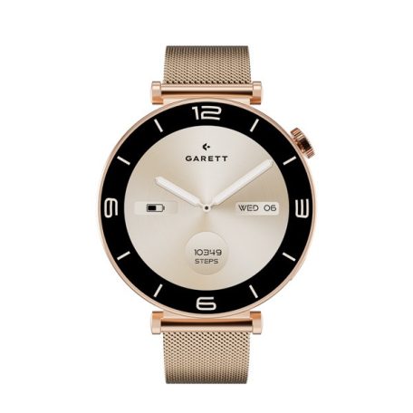 GARETT Női Okosóra - Rose Gold Mesh acél