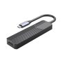   Orico Notebook Dokkoló - MDK-6P-BK /66/(Bemenet: USB-C, Kimenet: 2xUSB-A/HDMI/SD&TF/USB-C, fekete)