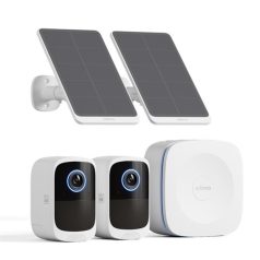   Safemo IP wifi csempekamera szett - SK012 (4K Ultra HD, IP65, mikrofon, hangszóró, 32GB, 6400mAh, SolarP 5W, 24/7)