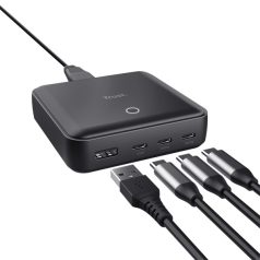   Trust Telefon töltő - Maxo (4 port; 100W;  USB + 3x USB-C; fekete)