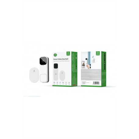 Woox Smart Video Kapucsengő - R4331 (Wi-Fi, IP65, 3 féle tápellátás, kétirányú hang, microSD, beltéri csengő)