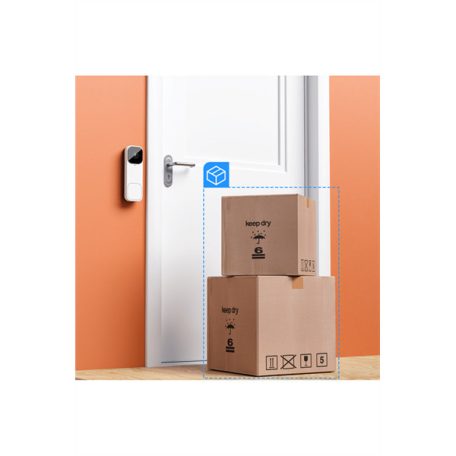Woox Smart Video Kapucsengő - R4331 (Wi-Fi, IP65, 3 féle tápellátás, kétirányú hang, microSD, beltéri csengő)