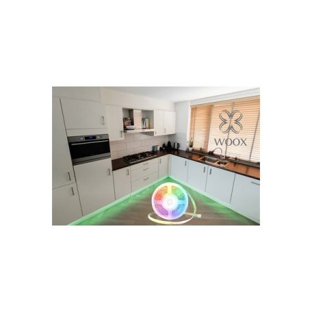 Woox Smart LED Szalag - R5149 (5m, 24W, RGB+CCT, 3000–6500K, Wi-Fi, zenei funkció)