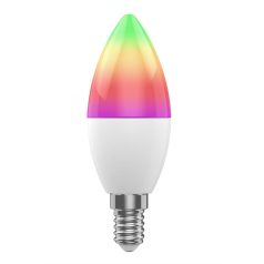   Woox Smart LED Izzó - R9075 (E14, 5W, 470lm, RGB+CCT, 2700–6500K, Wi-Fi, 30 000 óra élettartam)