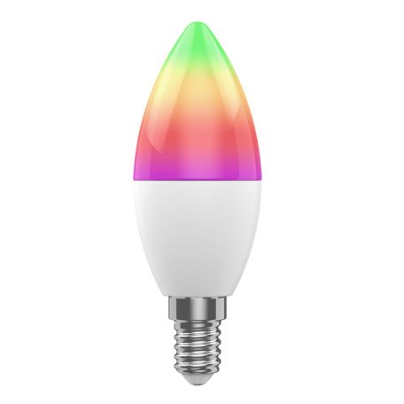 Woox Smart LED Izzó - R9075 (E14, 5W, 470lm, RGB+CCT, 2700–6500K, Wi-Fi, 30 000 óra élettartam)