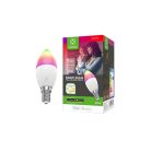 Woox Smart LED Izzó - R9075 (E14, 5W, 470lm, RGB+CCT, 2700–6500K, Wi-Fi, 30 000 óra élettartam)