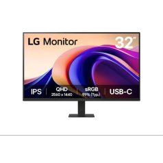   LG Monitor 32" - 32U631A-B (IPS; 16:9; 2560x1440; 5ms; 250cd; 100Hz; HDMI; HDR; USB-C; HDR; sRGB99%)