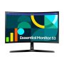   Samsung Monitor 24" - S24D366GAU (VA, 1920x1080, 16:9, FHD, 100HZ, 250cd/m2, 4ms, Pivot, Curved)