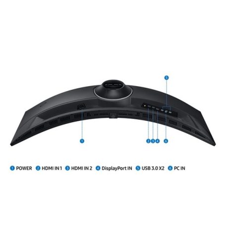 Samsung Monitor 49" - S49CG950EU (VA, 5120x1440, 32:9, DQHD, 240HZ, 450cd/m2, 1ms, Ívelt)