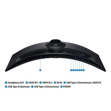 Samsung Monitor 49" - S49FG910EU (VA, 5120x1440, 32:9, DQHD, 144HZ, 350cd/m2, 1ms, Ívelt)