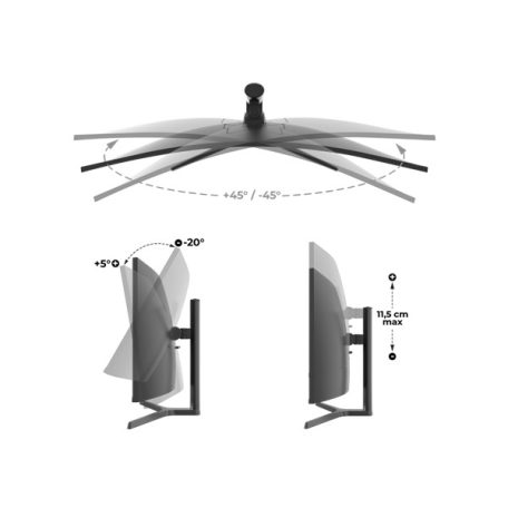 Spirit of Gamer Monitor 34" - EPIC 34" (VA, 21:9, 3440x1440, 1ms, 165 Hz, 400 cd/m2, 4000:1, HDMI/DP/3,5 mm Jack)