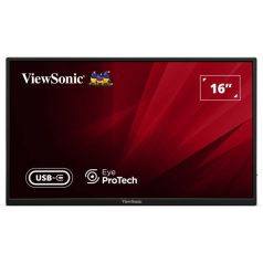   ViewSonic Portable Monitor 15,6" - VA1650 (IPS,16:9, 1920x1080, 7ms, 250cd/m2, HDMI, 2xUSB-C, tok)