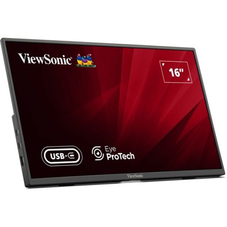 ViewSonic Portable Monitor 15,6" - VA1650 (IPS,16:9, 1920x1080, 7ms, 250cd/m2, HDMI, 2xUSB-C, tok)