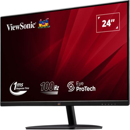 ViewSonic Monitor 23,8" - VA2432-H-2 (IPS, 16:9, 1920x1080, 1ms, 250cd/m2, D-sub, HDMI, VESA)