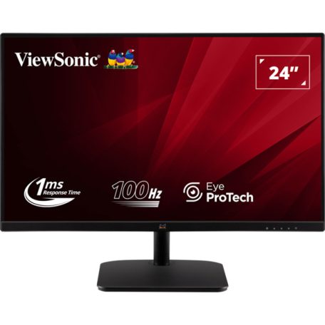 ViewSonic Monitor 23,8" - VA2432-H-2 (IPS, 16:9, 1920x1080, 1ms, 250cd/m2, D-sub, HDMI, VESA)