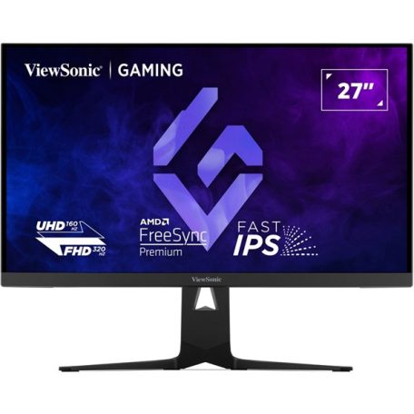 ViewSonic Monitor 27" - XG275D1-4K (IPS, 320/160Hz4K 16:9, 4K, 0,5ms, 300cd/m2, HDMI2,1, DP, VESA, SPK, mag.áll, pivot)