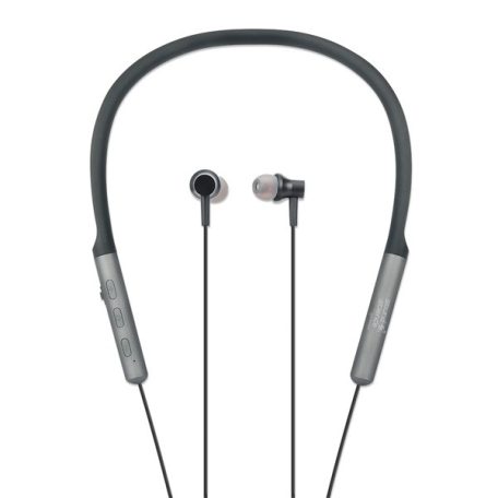 Manhattan Fülhallgató -  Bluetooth 5.0 + EDR vezetéknélküli, mikrofon, hangerőszabályzó, neckband, Fekete