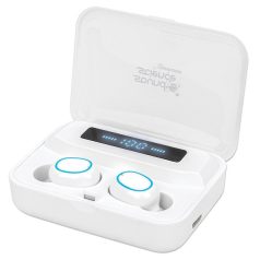   Manhattan Fülhallgató -  Bluetooth 5.0 vezetéknélküli, mikrofon, hangerőszabályzó, Powerbank funkció, Fehér
