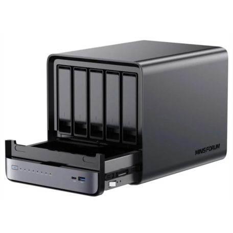 MinisForum AI NAS - N5 Pro (AMD Ryzen AI 9 HX Pro 370, 16GB, 128GB, Miniscloud OS)