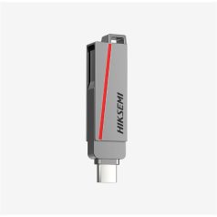   Hikvision HIKSEMI Pendrive - Dual Slim, 128GB, USB3.2 - Type-C, Ezüst