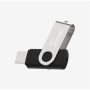   Hikvision HIKSEMI Pendrive - 16GB USB2.0, ROTARY M200S, Ezüst-Fekete