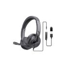 Advance Fejhallgató - SMARTPHONICS 650 (USB/Jack, 1,2m kábel, fekete)