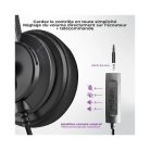 Advance Fejhallgató - SMARTPHONICS 650 (USB/Jack, 1,2m kábel, fekete)