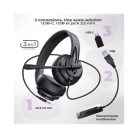 Advance Fejhallgató - SMARTPHONICS 650 (USB/Jack, 1,2m kábel, fekete)